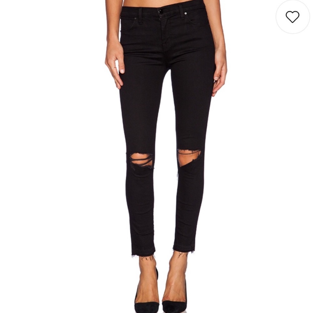 JBrand Alana High Rise Crop Jeans in Offbeat